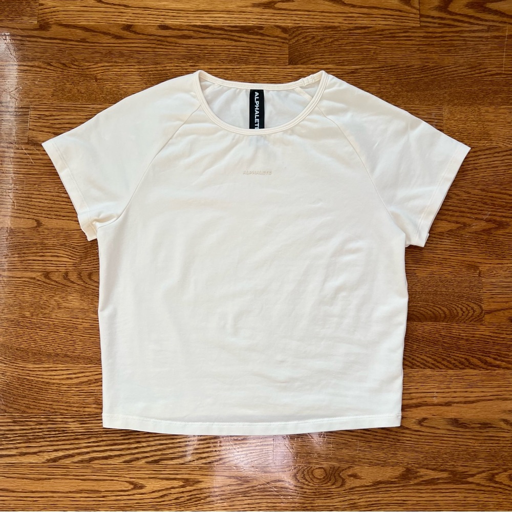 Alphalete Lace Baby Tee
